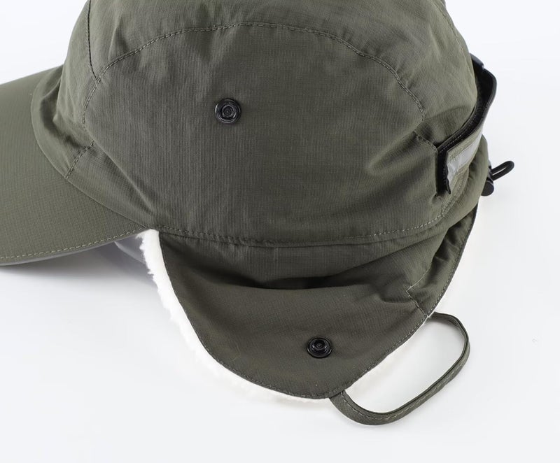 Connectyle Winter Earflap Hat for Men Women Sherpa-Lined Baseball Cap Water-Resistant Reflective Adjustable Sports Hat - Image 5